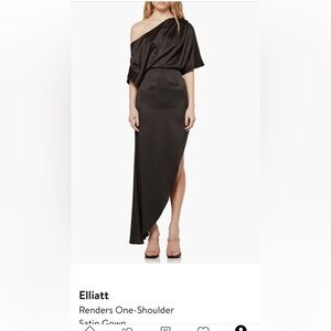 Elliatt Renders Satin Asymmetrical Dress